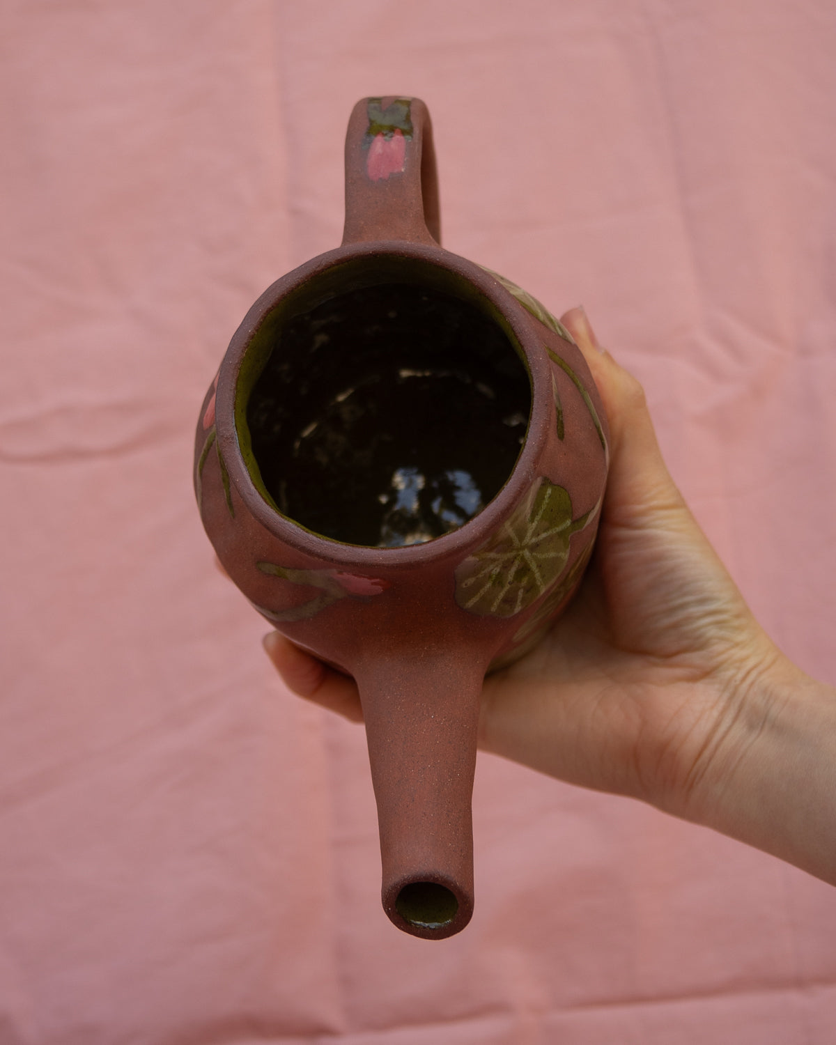 Nasturtium Flowers Watering Can Pot