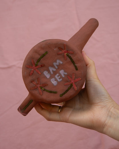 Geranium Flowers Watering Can Pot