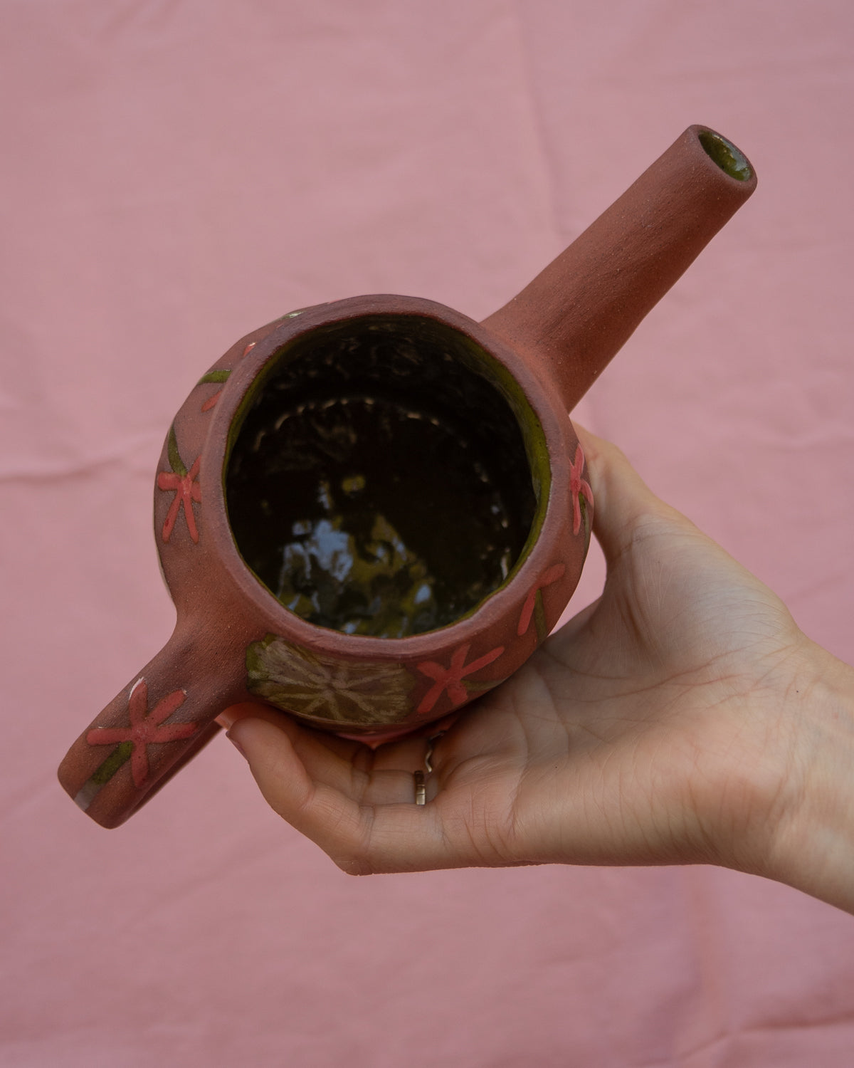 Geranium Flowers Watering Can Pot