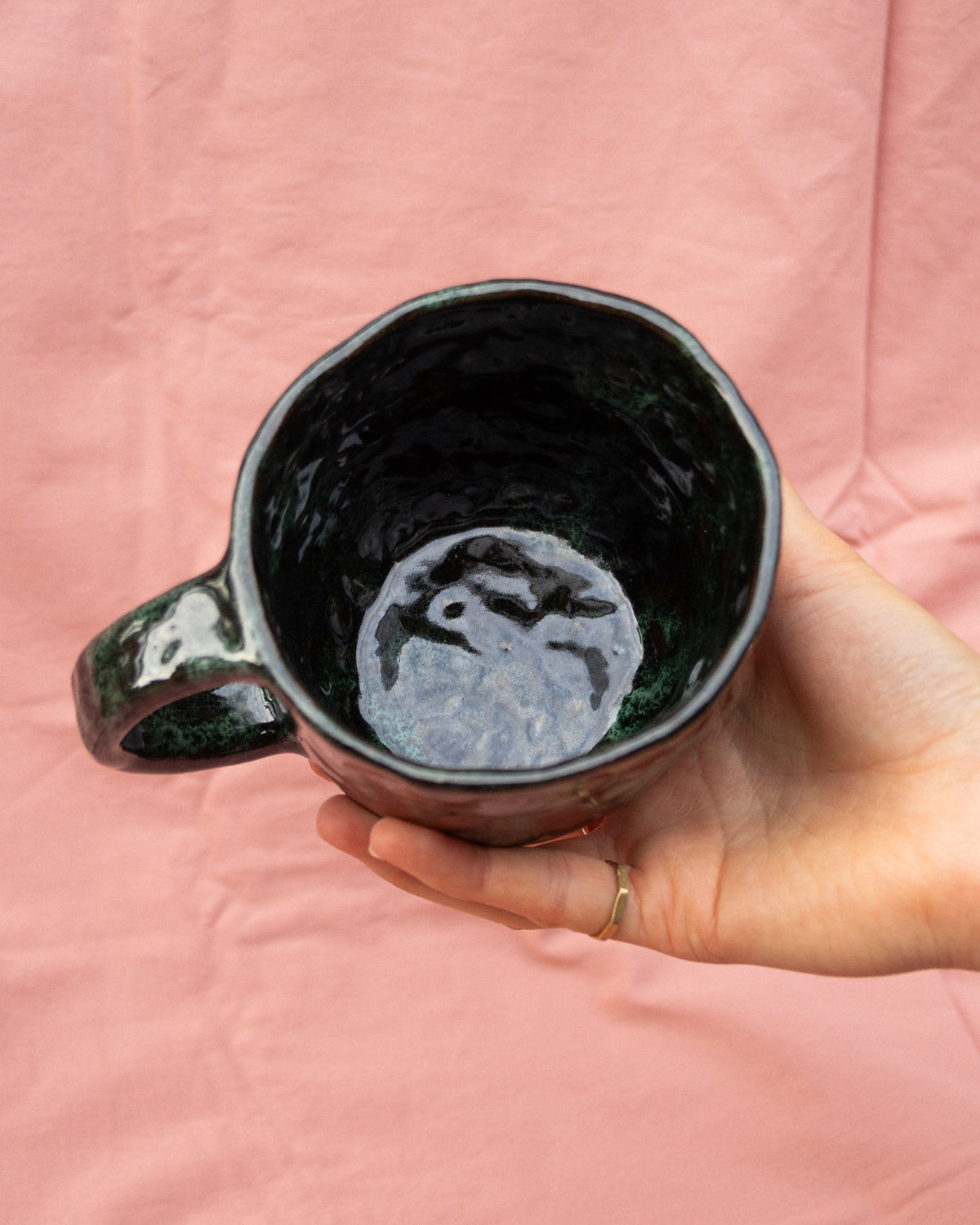 Green Flower Mug