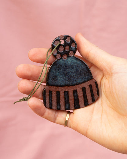 Indigo Hat Hanging Ornament