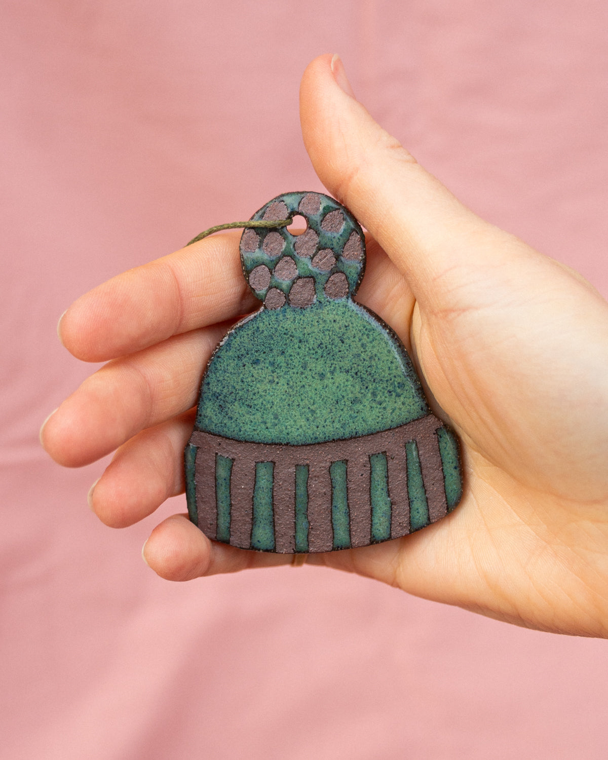 Turquoise Hat Hanging Ornament