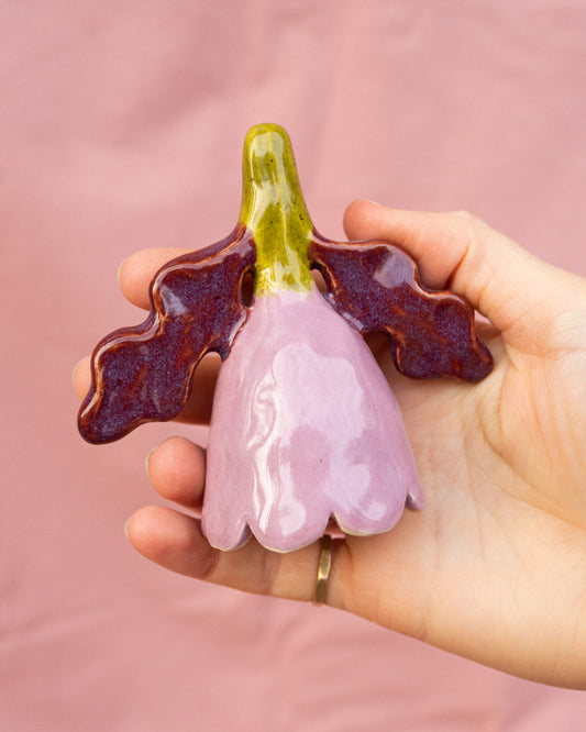 Lilac, Purple + Olive Flower Candle Snuffer