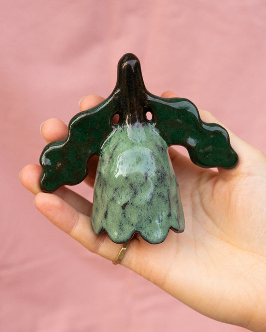 Turquoise + Green Flower Candle Snuffer