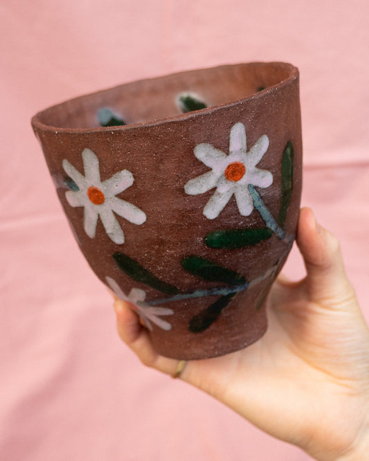 Terracotta Flower Bowl 4