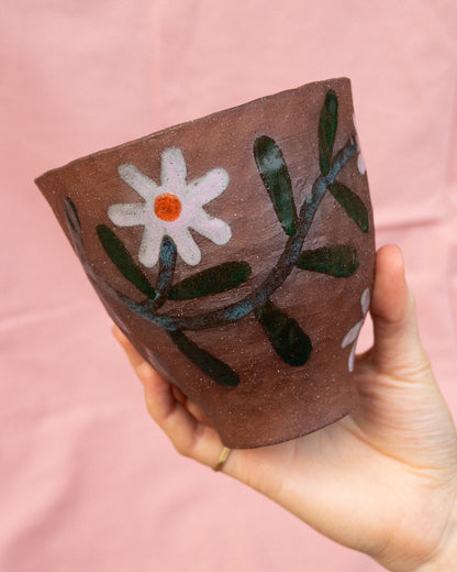 Terracotta Flower Bowl 4