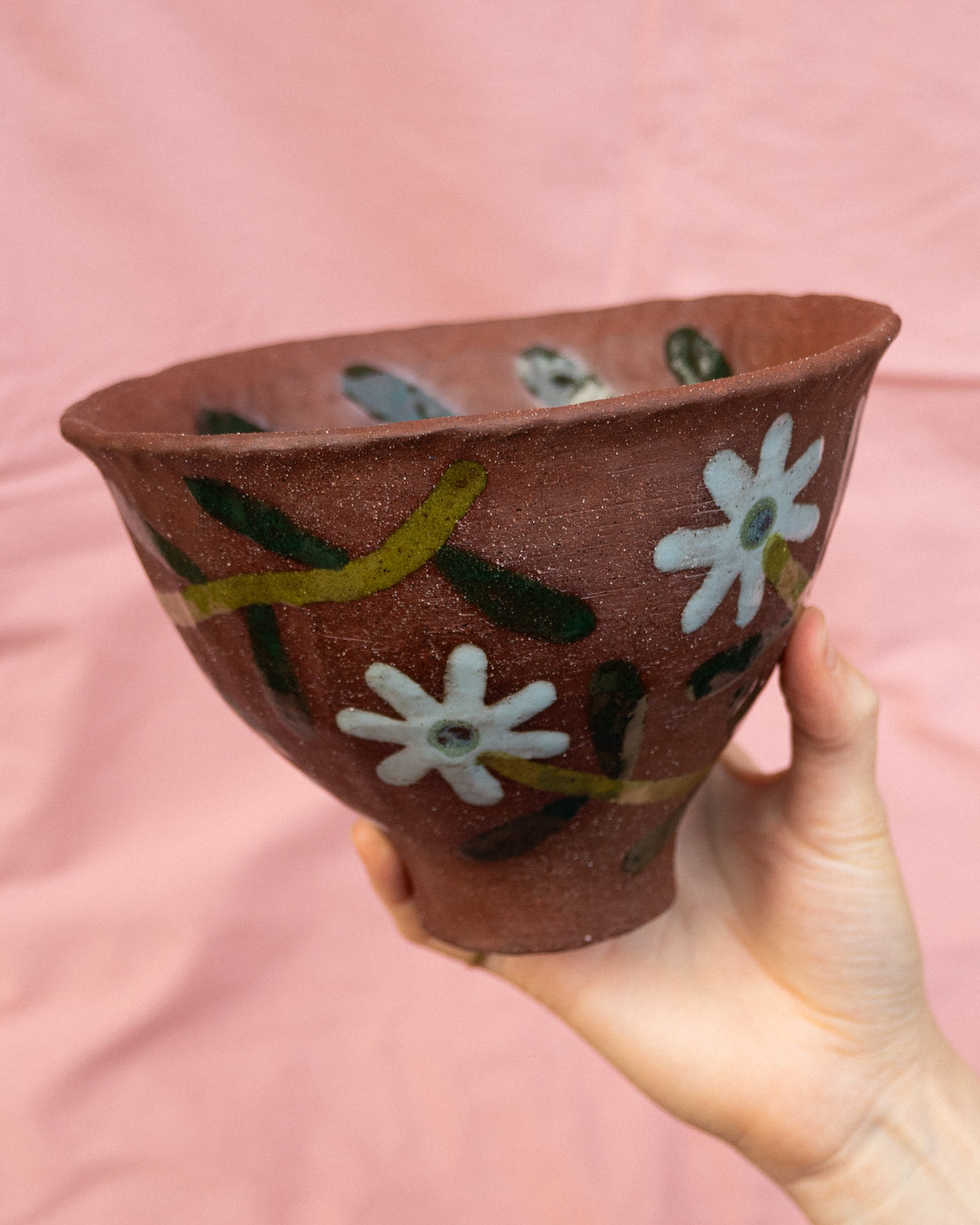 Terracotta Flower Bowl 2