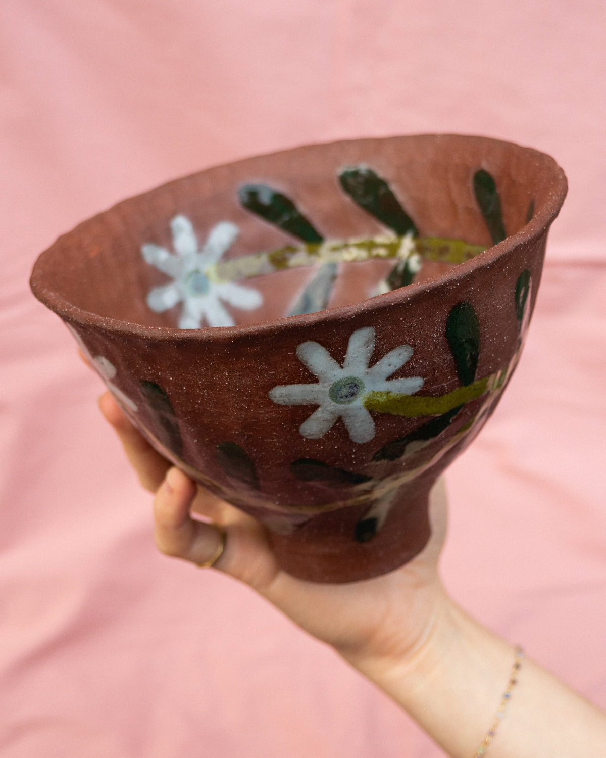 Terracotta Flower Bowl 2