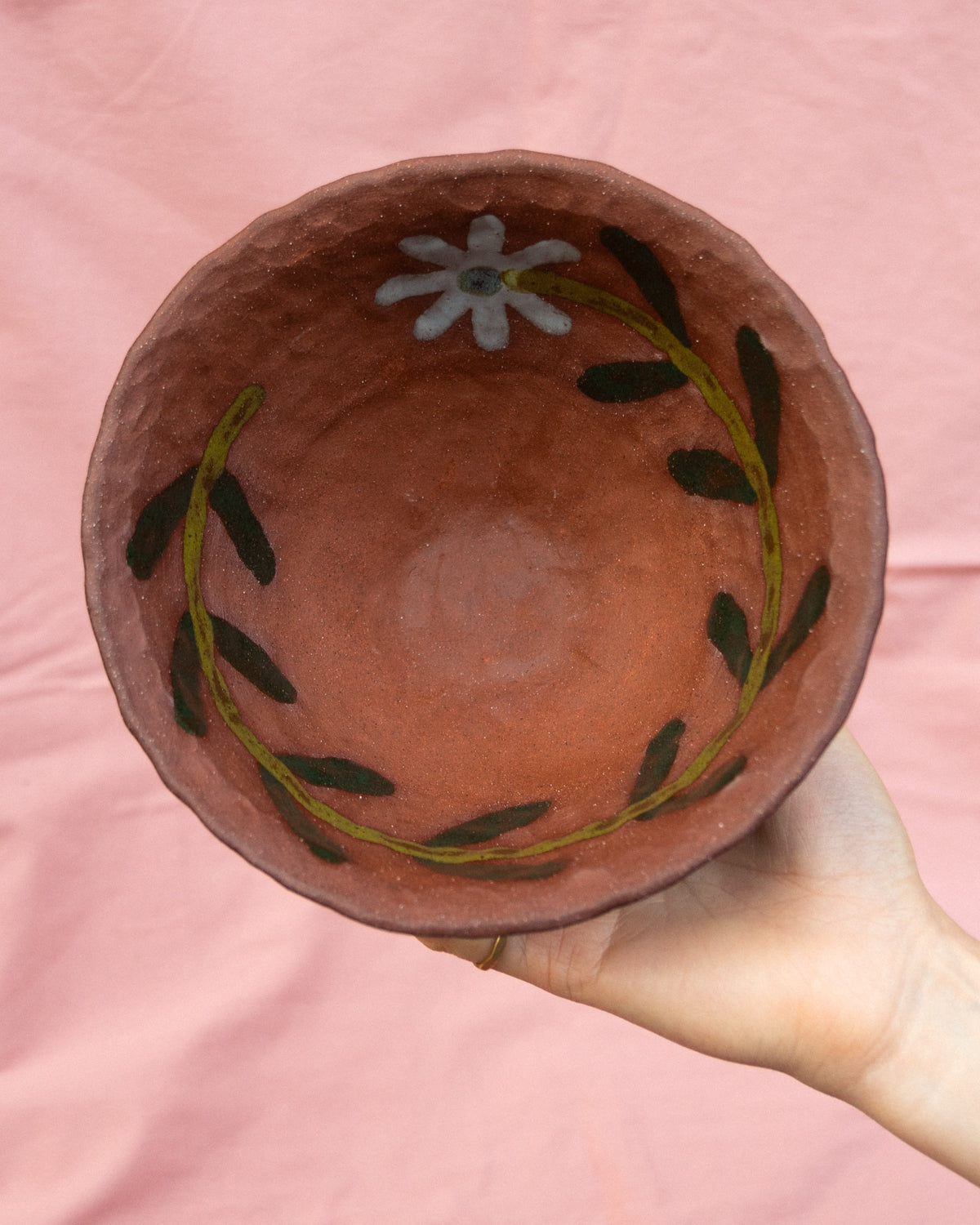 Terracotta Flower Bowl 2