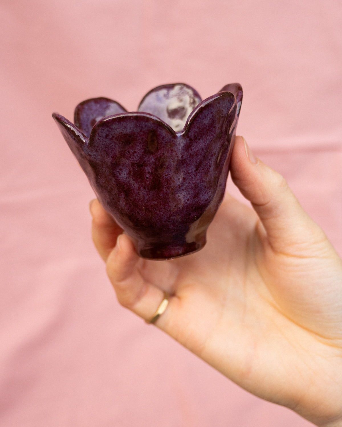 Purple Little Flower Bowl