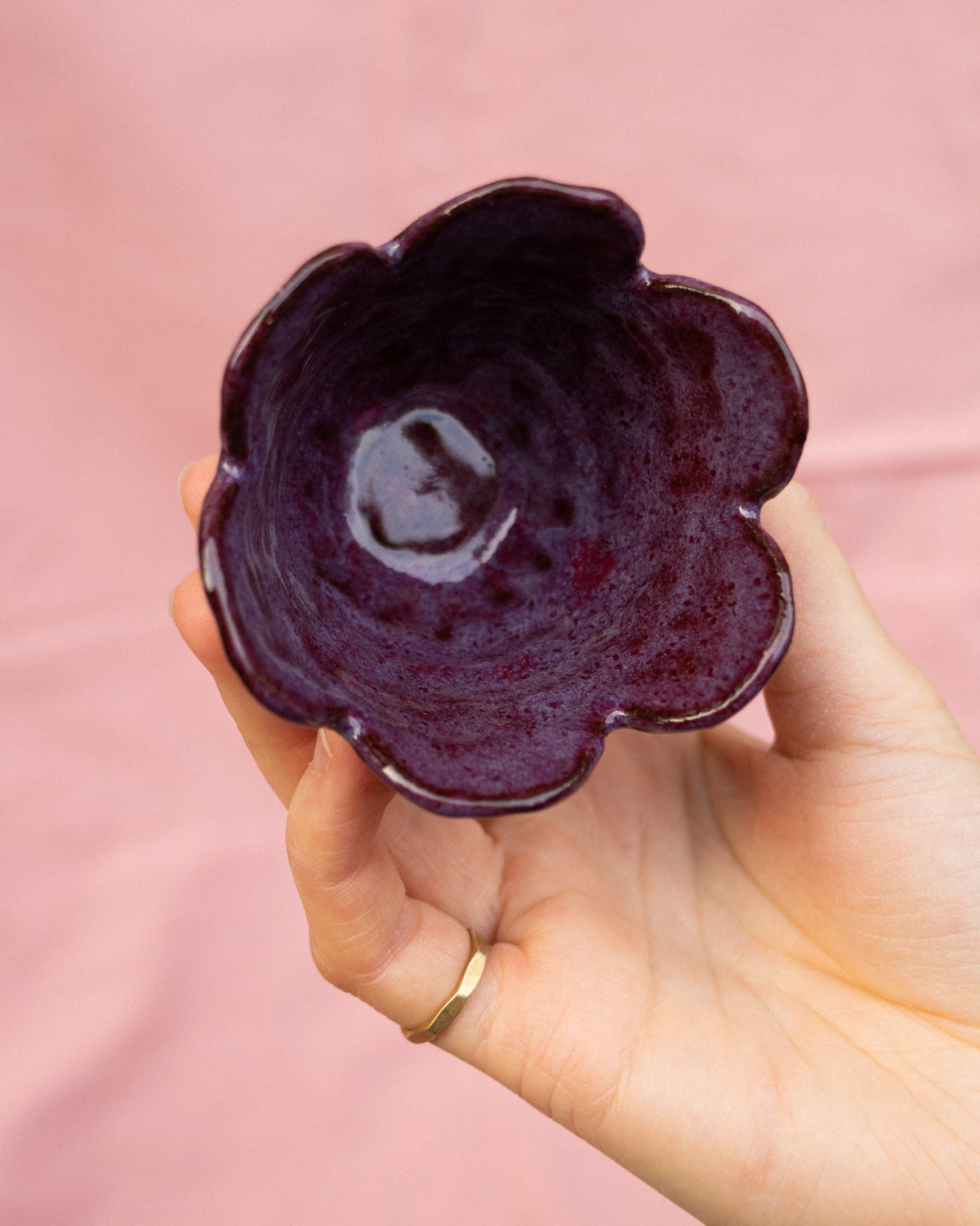 Purple Little Flower Bowl