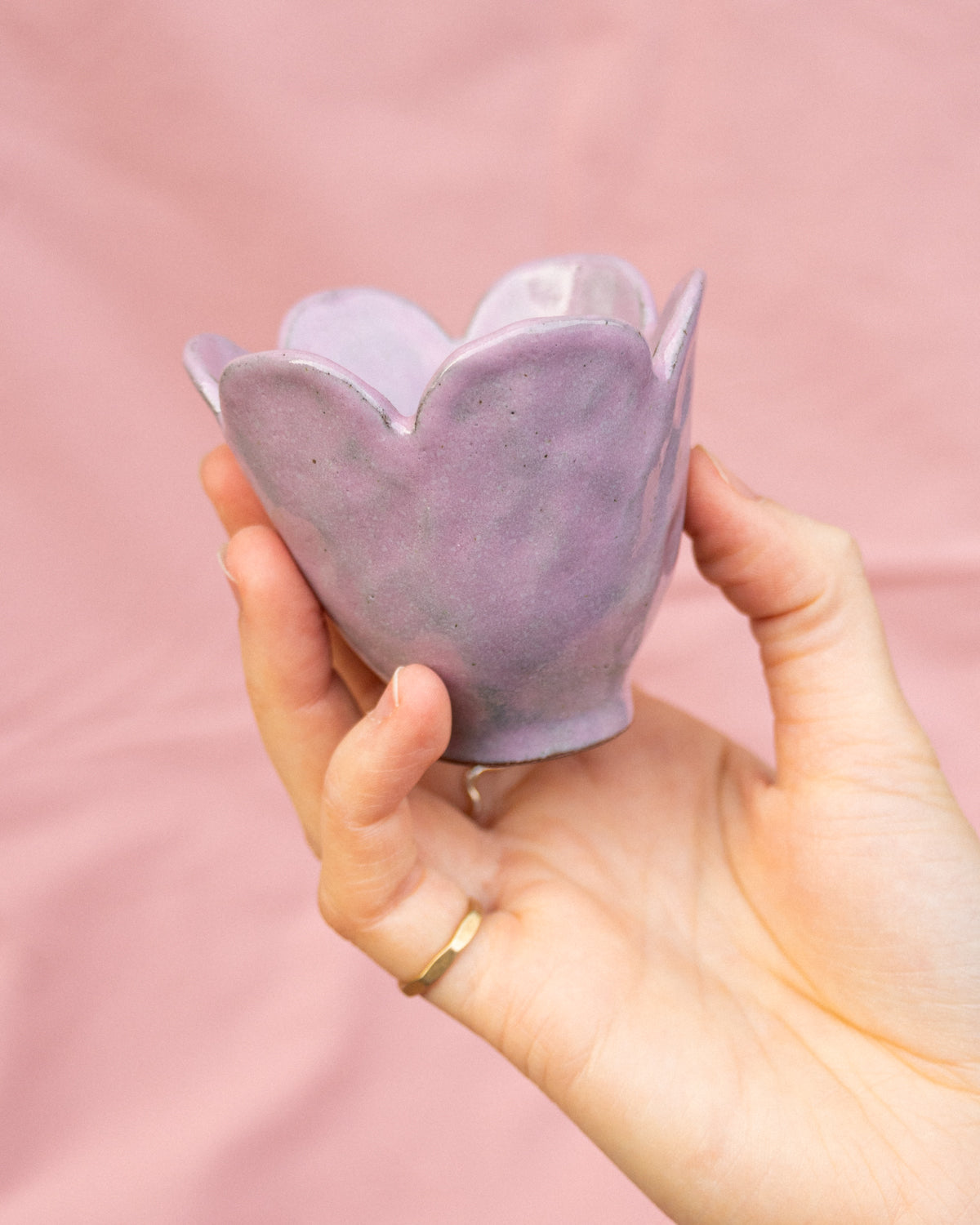 Lilac + Green Little Flower Bowl